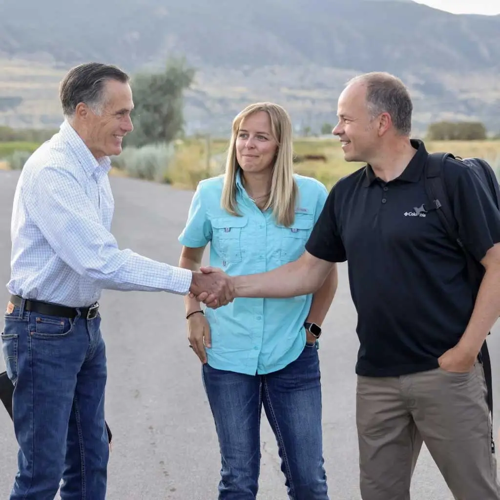 Utah Legislators shaking hands