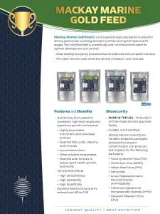 Cover of MM Gold Feed Sell Sheet